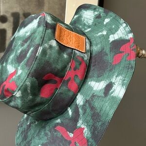 Brand new Loewe brimmed hat with chin strap, unisex